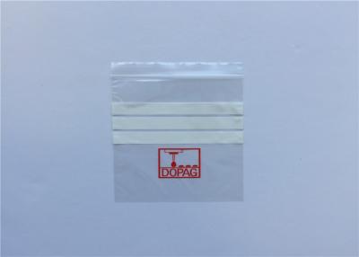 China FDA Food Grade Transparent Degradable Zip Lock Bags With Write - On Area for sale