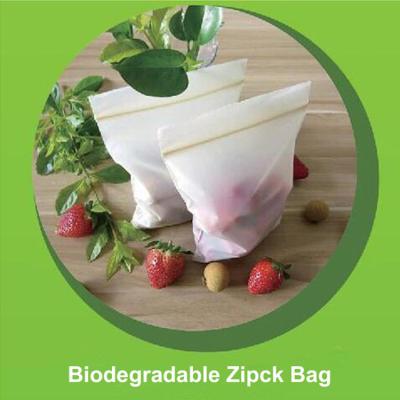 China Safe Biodegradable Ziplock Bags Embossing Surface Handling 12cm X 17cm Size for sale