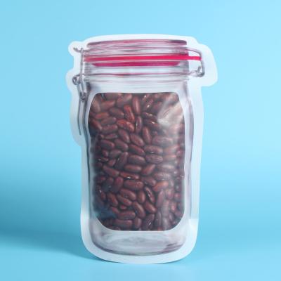 China S / M / L Size Custom Jar Stand Up Zipper Stand Up Pouch Packaging Dry Food Packing for sale