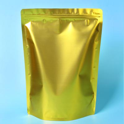 China Custom Gold Coffee Bean Packaging , Stand Up Packaging Pouch Bag With Valve for sale