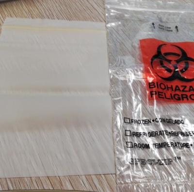 Chine Le transport de spécimen de taille standard met en sac/épaisseur biodégradable de coutume de sacs zip-lock à vendre