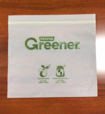 China Compostable Biodegradable Zip lock Bag for sale