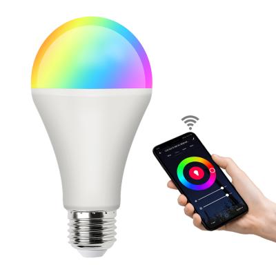China Alexa and Google Home Amazon Hot Sale OEM ODM Wholesale 9W WiFi Security Lamp RGB Led Smart Light Bulb for sale