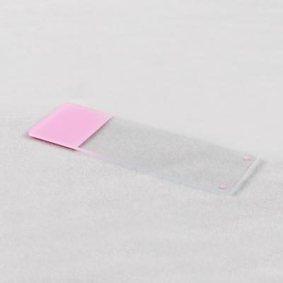 China CE Approved Prepared Types Of Pink Frosted Color Microscope Slides And Coverslips for sale