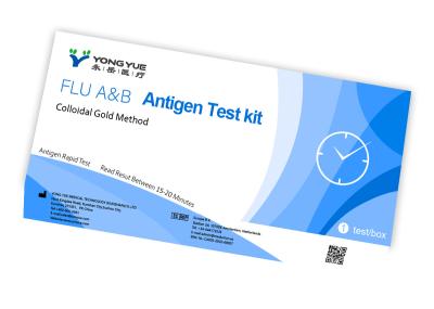 China Self Test Influenza A And B Rapid Test 15 - 20 Minutes for sale