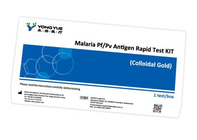 China 20 Minutes Pf/ Pv Malaria Rapid Test Kit Accurate Whole Blood for sale