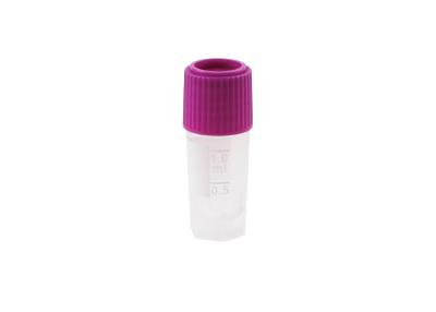 China Disposable Screw Cap Self Stand Cryogenic Vials 1ml Lab Consumables for sale