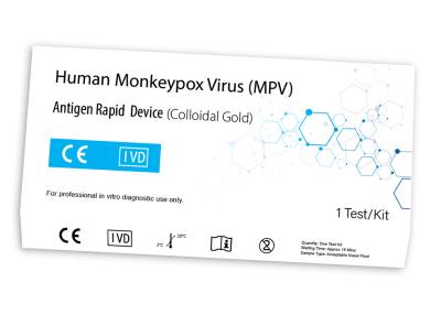 China Um jogo de Kit Monkey Antigen Rapid Test do teste do anticorpo do vírus IgG/IgM de Monkeypox da etapa à venda