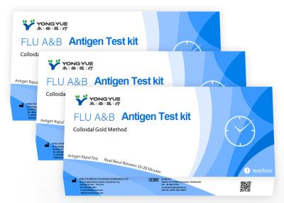 China Influenza A/B Ag Rapid Test Antigen Rapid Detection Kit CE Certificated for sale