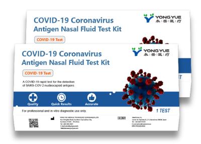 China Teste exato e rápido Kit At Home do antígeno do cotonete de Covid 19 à venda