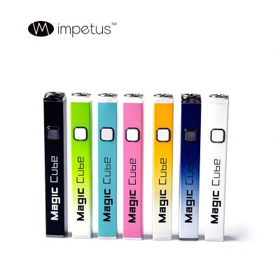 China New Trends 400mah Adjustable Voltage 510 Thread Battery With Charger Square Battery Use For CBD Vape for sale