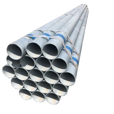 China 21mm Galvanized Steel Tube ERW 1m-12m Galvanized Round Tubing For Construction for sale
