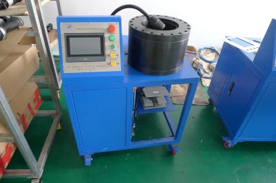 China Máquina de friso da mangueira hidráulica material de borracha e de aço para as peças da suspensão do ar à venda