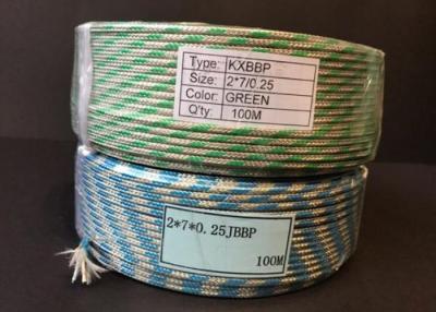 China Type K Extension Cable KXBBP 2*7/0.25 Green for sale