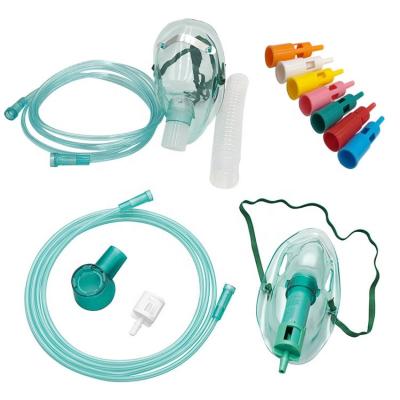 中国 復呼吸不可能な酸素マスク 復呼吸不可能なベンチュリーマスク 7つの稀释器で 試料無料 販売のため