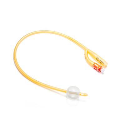 China 20cm 40cm 100% Latex Foley Catheter , 2 Way 3 Way Urinary Catheter for sale