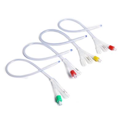 China Suprapubic Urinary Catheter , 100% Silicone Three Lumen Foley Catheter 3 Way for sale