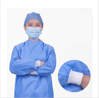China AAMI LEVEL 123 Vestido de isolamento de EPI cirúrgico, uniforme descartável não tecido à venda