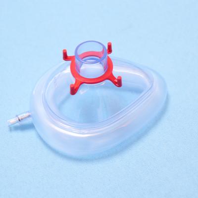 China Emergency Anaesthetic Face Mask Class II 22mm PVC Air Cushion Mask With Valve for sale