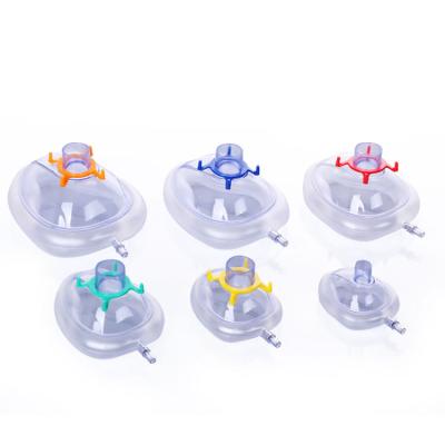 China Economy Air Cushion Anaesthetic Face Mask With Inflatable Valve for sale