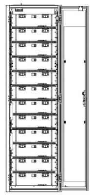 China Small 34U Energy Cabinet , 19 Telecom Rack 56Kg 600×600×2000mm Dimension for sale