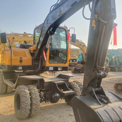 China Used 7 Ton Lin Gong LG75F Hydraulic Wheel Excavator Road Construction Machinery for sale