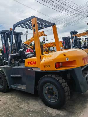 China TCM 7 Ton Diesel Forklift Grande Original em segunda mão à venda