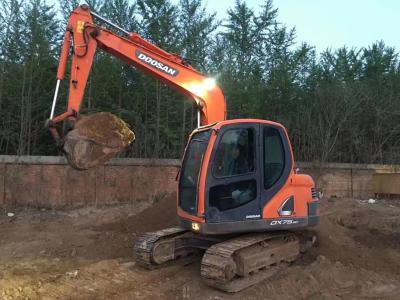 China Excavadora DX75 usada, de segunda mano sin pintar Excavadora Doosan en venta