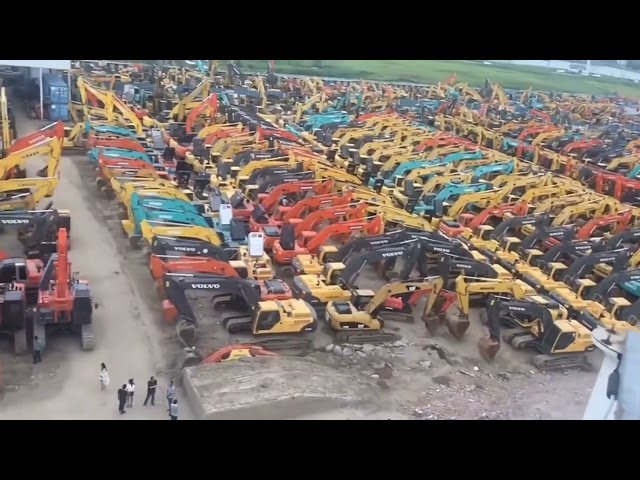 Exhibition of some excavator products from Shanghai Jiaming Company