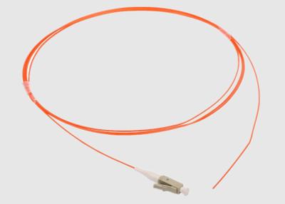 China SM 9/125 LC 0.9mm OFNP Fiber Optic Pigtail for sale