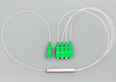 China 1×4 divisor de aço da fibra do único modo do tubo 850nm 1550nm à venda