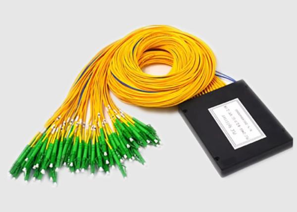 Quality Singlemode 2.0mm 2×64 PLC Passive Fiber Optic Cable Splitter for sale