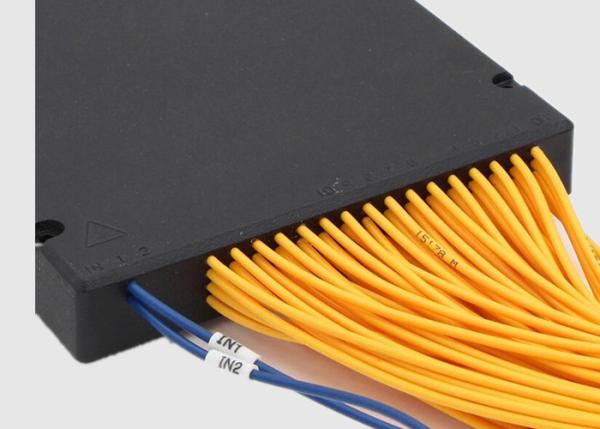 Quality Singlemode 2.0mm 2×64 PLC Passive Fiber Optic Cable Splitter for sale