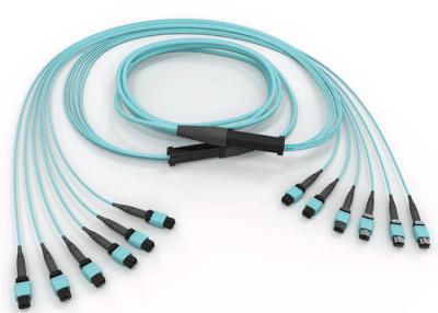 China 12 Cores OM3 Single mode 2.0mm MPO Fiber Cable for sale