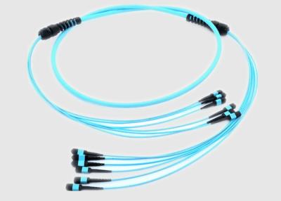 China Single Mode Riser OFNR 2.0mm 1m MPO Fiber Cable for sale