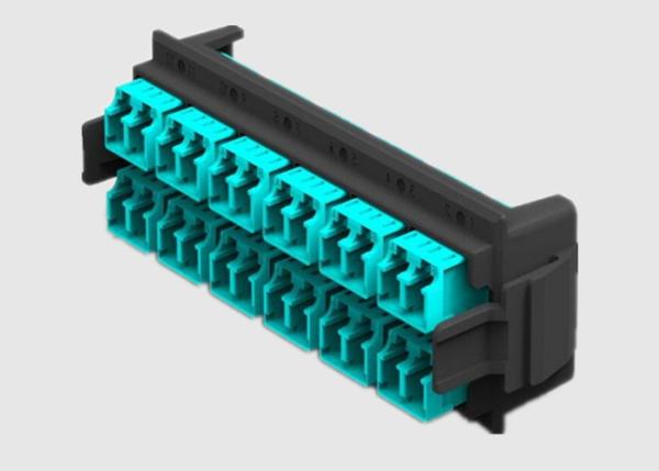 Quality Front Facing Multimode OM3 100G MTP To LC HD Patch Panel for sale