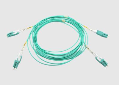 Chine Duplex à plusieurs modes de fonctionnement LC/LC Uniboot 50 corde de correction de l'Aqua OM4 de micron à vendre