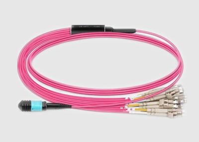 China Hembra de MPO cable de fribra óptica unimodal masculino de MPO al 9/125 para la red en venta
