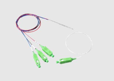 China 1 To 3 Steel Tube Fiber Optic Cable Coupler Single Mode Fused Fiber Coupler for sale