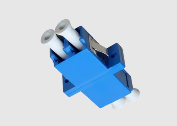 Quality Blue Color Single Mode Duplex LC To LC Fiber Optic Cable Adapter With Flanges for sale