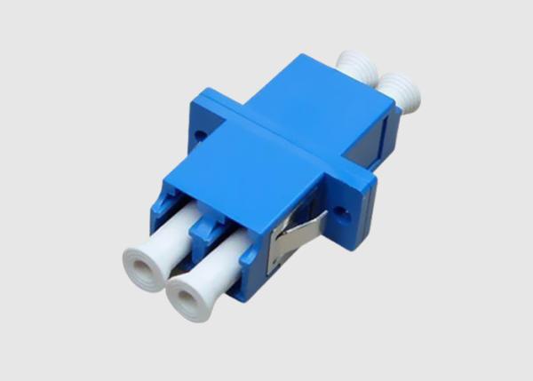 Quality Blue Color Single Mode Duplex LC To LC Fiber Optic Cable Adapter With Flanges for sale