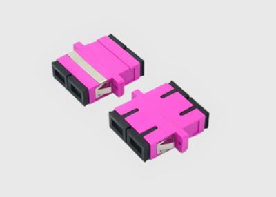 China Multimode Optical SC Adapter Duplex OM4 Fiber Optic Adapter Coupler for sale