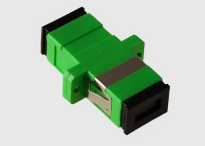 China Single Mode Simplex SC APC Fiber Optic Cable Adapter Green Color for sale