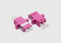 Quality LC/UPC Fiber Optic Cable Adapter Duplex MM OM4 Flanged Violet Mikrolink OM4 for sale