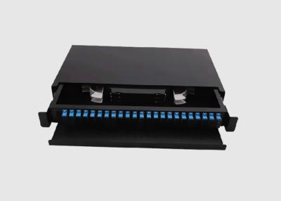 China 24 Port SC UPC Adapter Rack Mount 1U Patch Panel For Data Center for sale