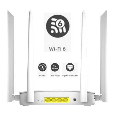 China 64Users WPS Mesh Wifi 6 Router Gamer 802.11ax Dual Band Gigabit Wireless CPE for sale