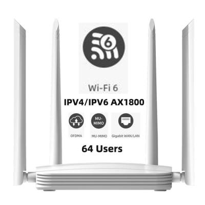 Chine Jeu AX1800 coulant le CPE sans fil de gigabit à deux bandes de routeur de la MU MIMO OFDMA WiFi 6 à vendre