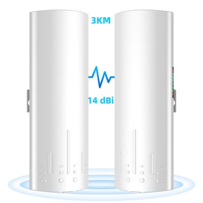 China CPE al aire libre de Wifi del puente inalámbrico de punto a punto de 5.8G 14dBi 24V PoE los 3KM en venta