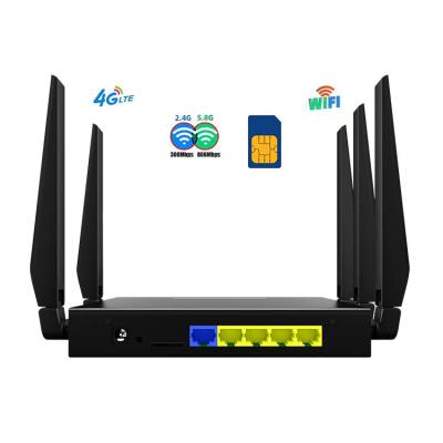 China Vehicle Caravan Dual Band Lte Sim 4g Industrial Cellular Router Wifi Mobile CPE SMA for sale