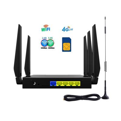 China Mobile Unlocked CPE SMA 2.4 5.8G Dual Band Sim 4g Lte Router For Cctv Camera Car for sale
